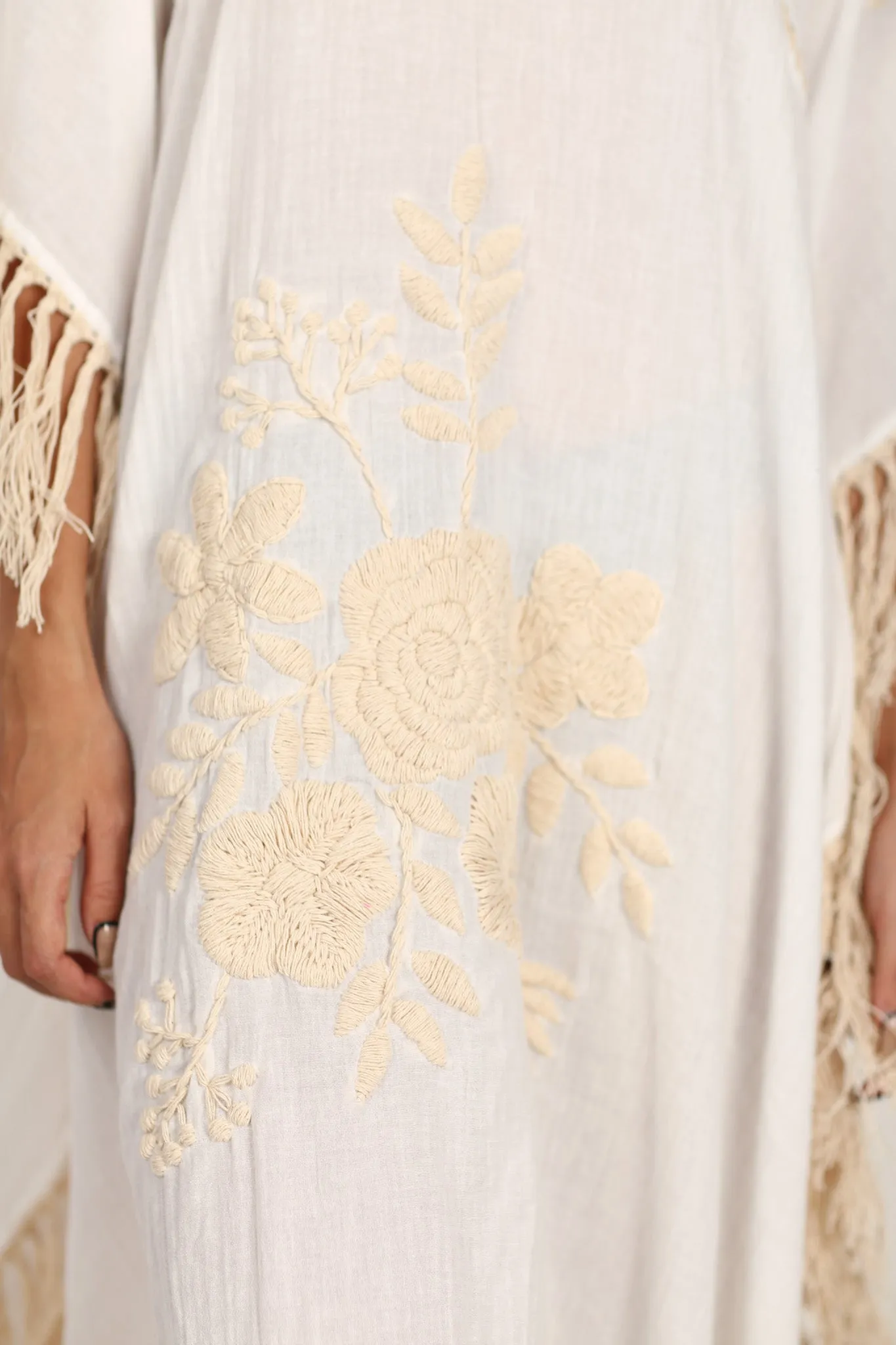 EMBROIDERED KAFTAN DRESS CASSI