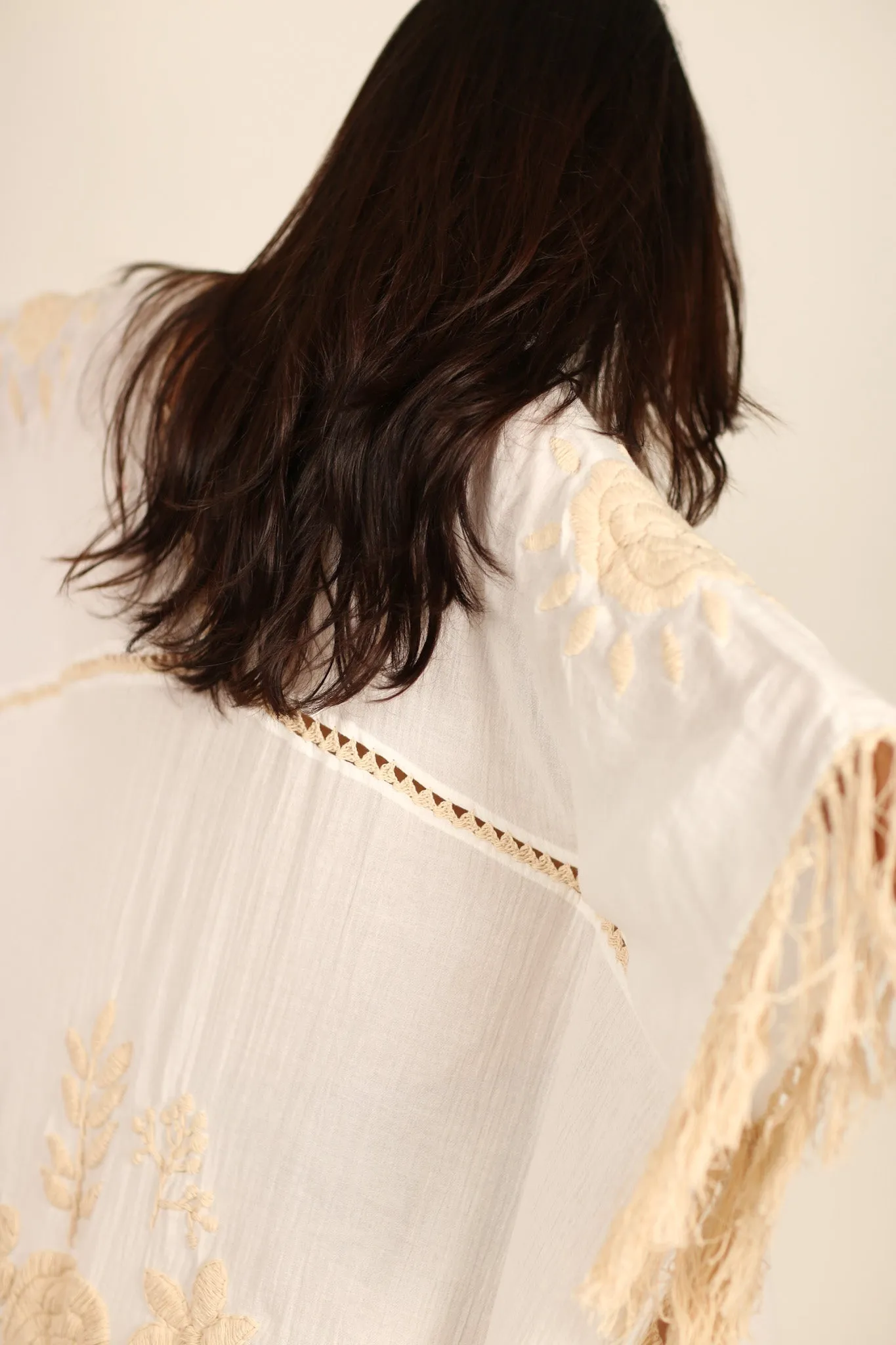 EMBROIDERED KAFTAN DRESS CASSI