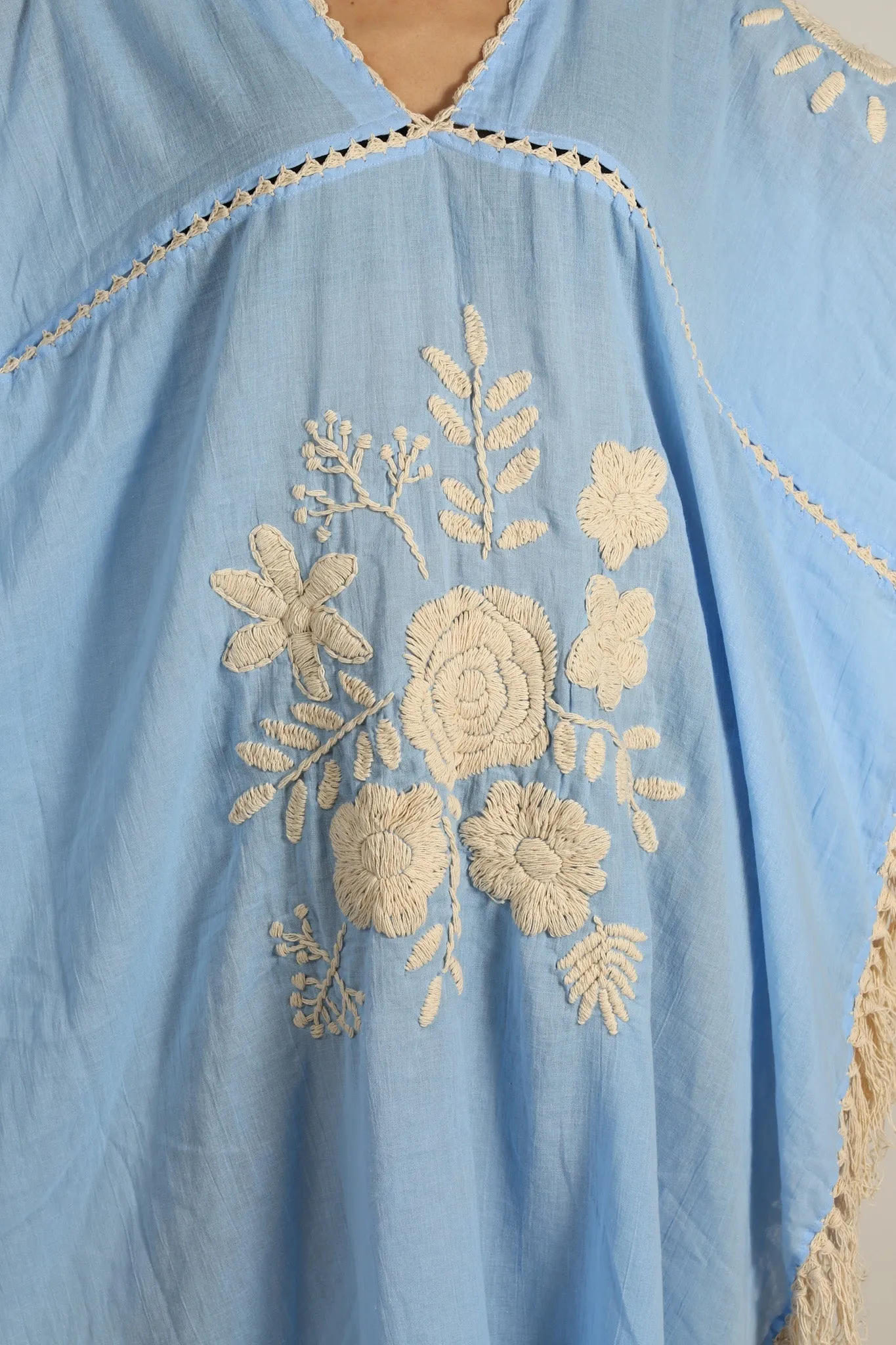 EMBROIDERED KAFTAN DRESS CASSI