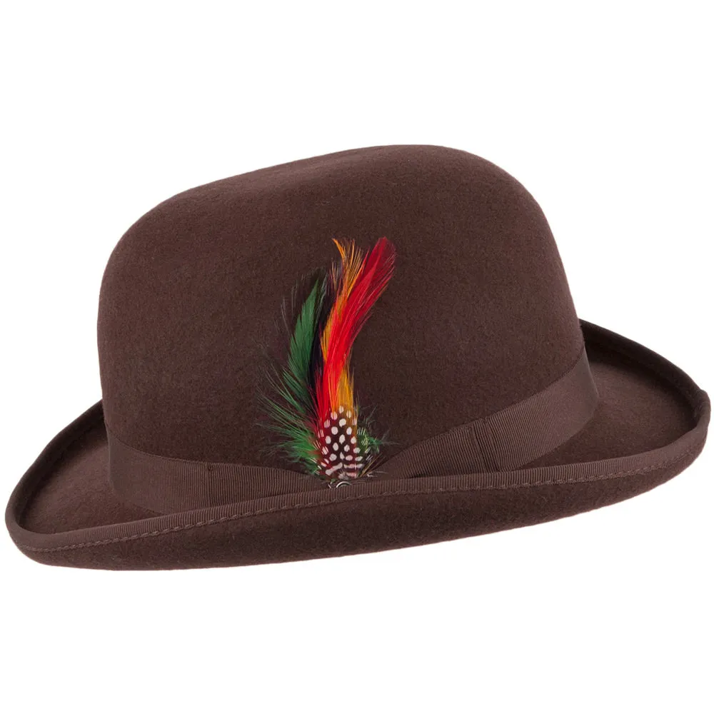 English Bowler Hat Brown Wholesale Pack