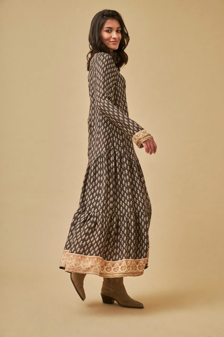 Ethnic long print dress by NKN