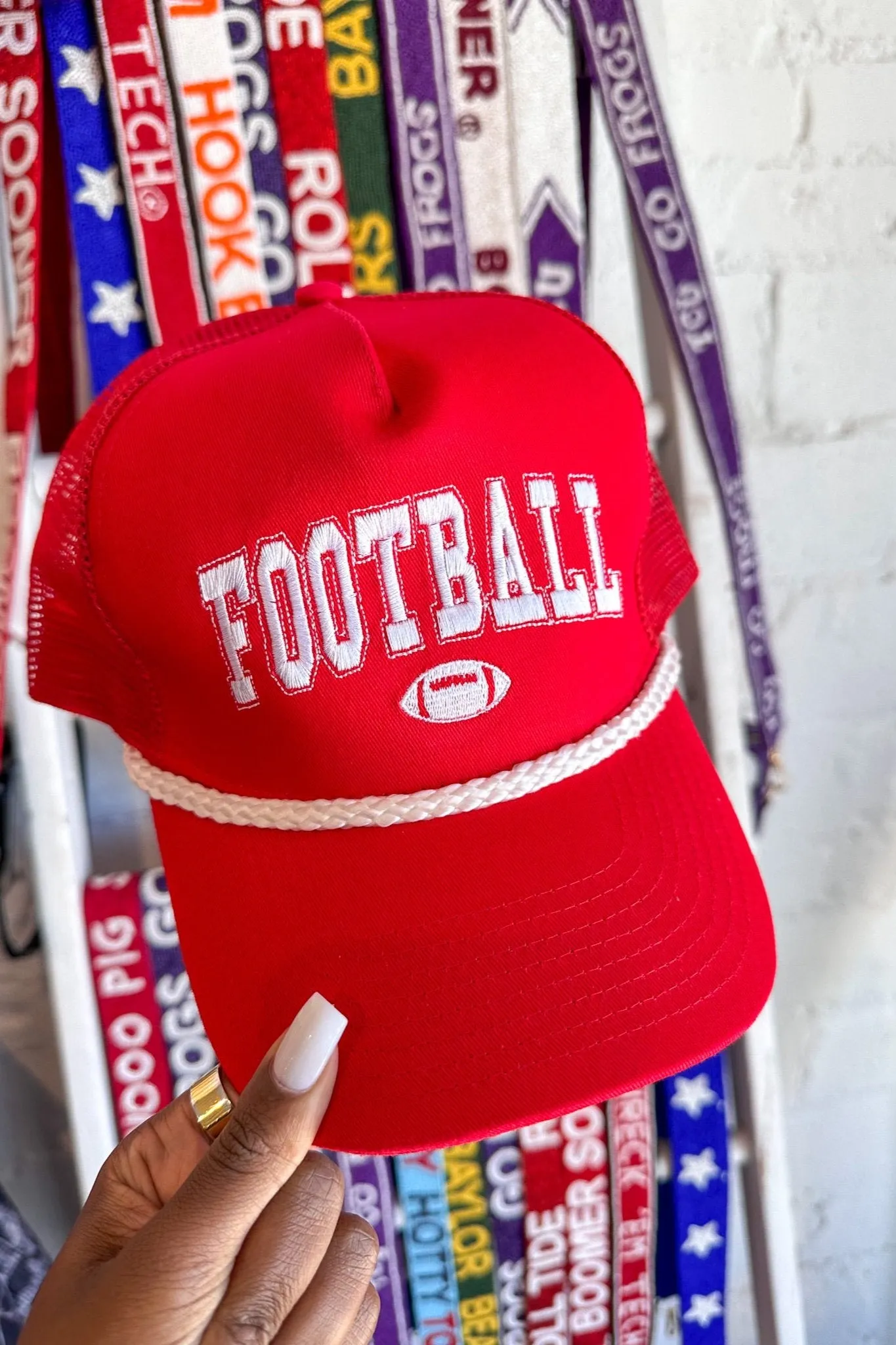 Football Rope Trucker Hat