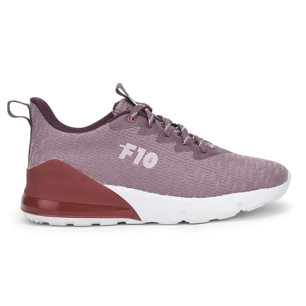 Force 10 Sports Lacing Shoes For Ladies (Pink) LUNAR-1 By Liberty