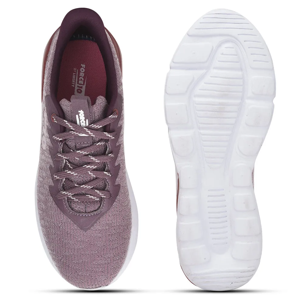 Force 10 Sports Lacing Shoes For Ladies (Pink) LUNAR-1 By Liberty