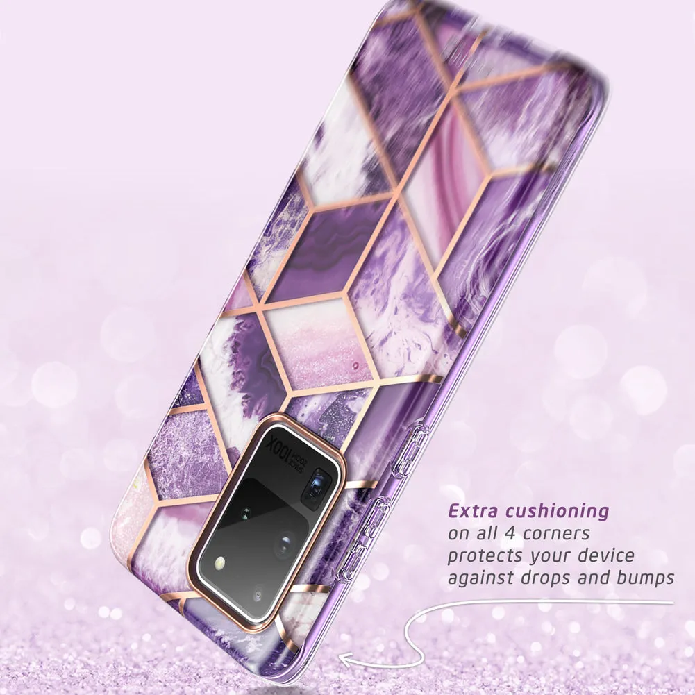 Galaxy S20 Ultra Cosmo Case(open box) - Marble Purple