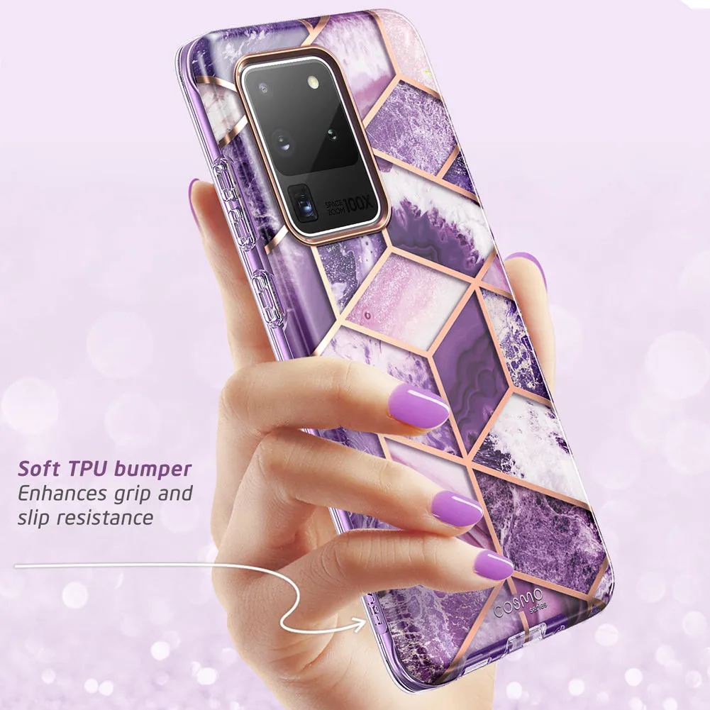 Galaxy S20 Ultra Cosmo Case(open box) - Marble Purple
