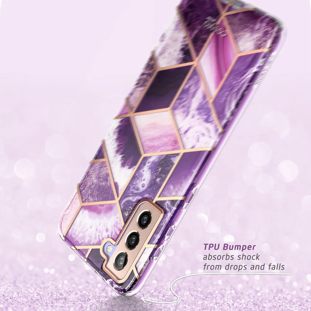Galaxy S21 Cosmo Case(open box) - Marble Purple
