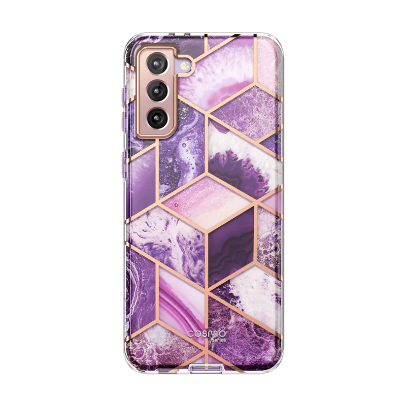 Galaxy S21 Cosmo Case(open box) - Marble Purple