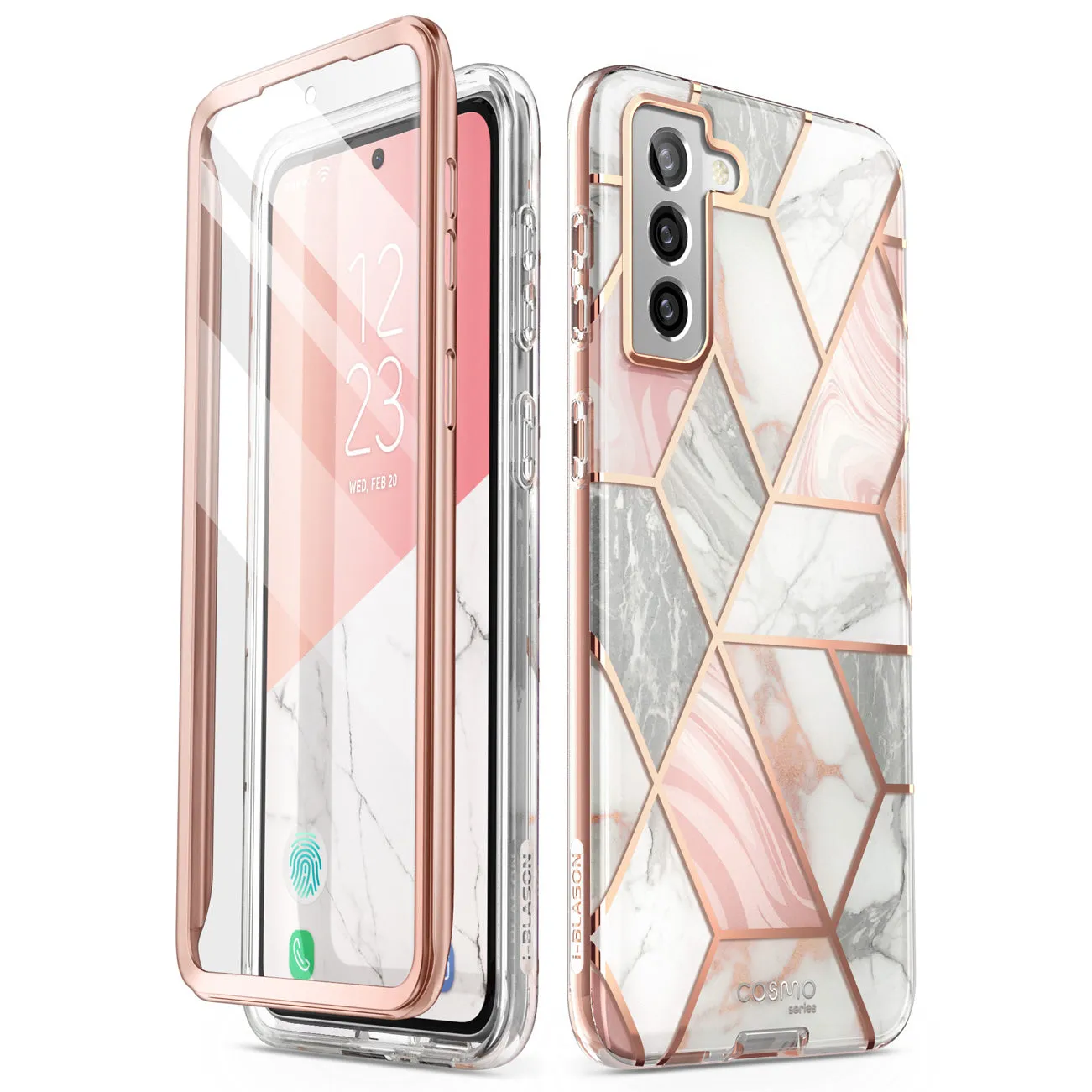 Galaxy S21 FE Cosmo Case(open box) - Marble Pink
