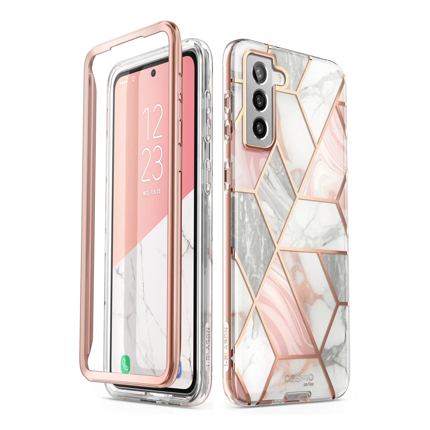 Galaxy S21 Plus Cosmo Case(open box) - Marble Pink