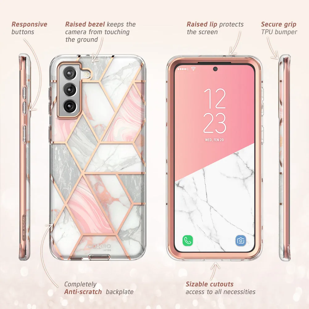 Galaxy S21 Plus Cosmo Case(open box) - Marble Pink