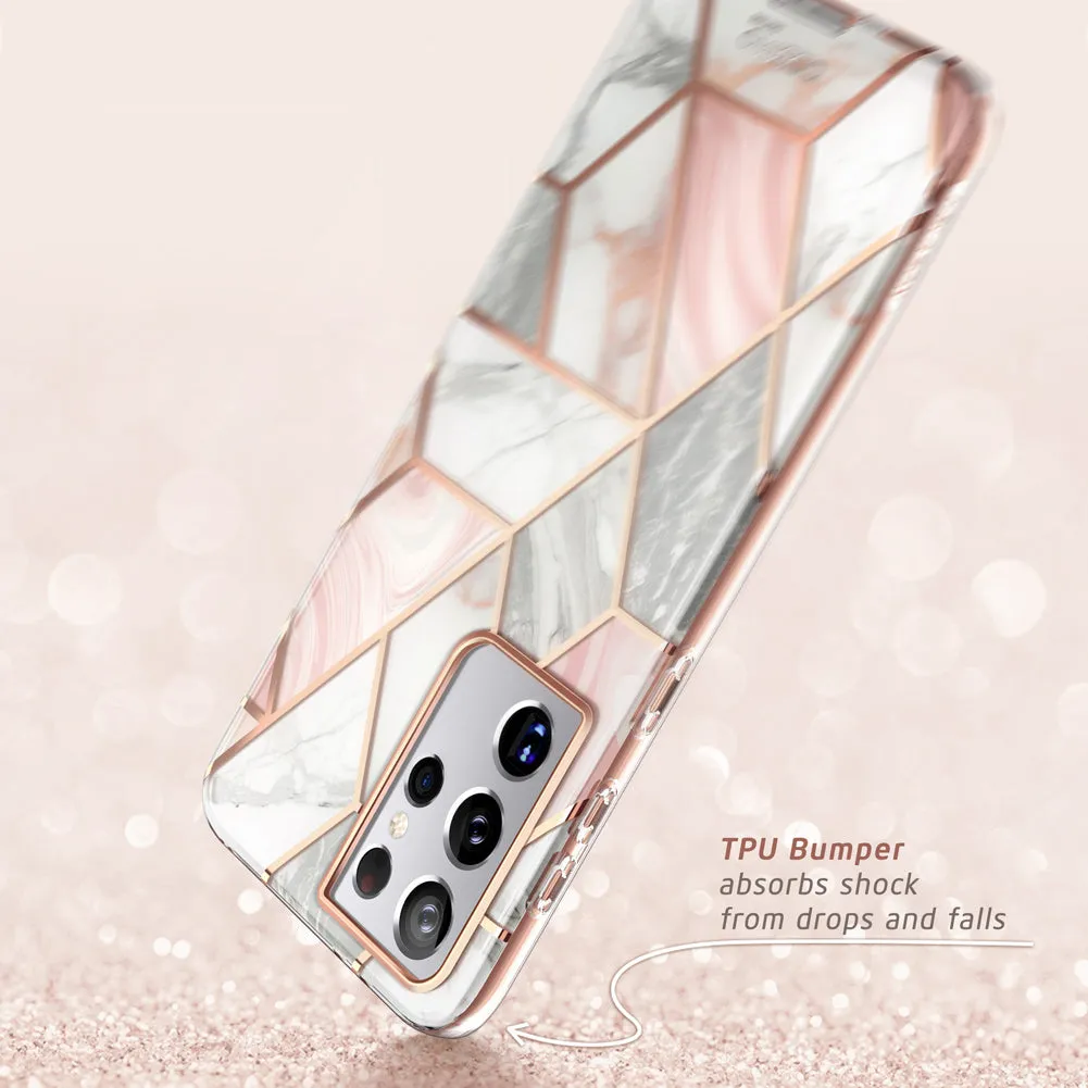Galaxy S21 Ultra Cosmo Case(open box) - Marble Pink