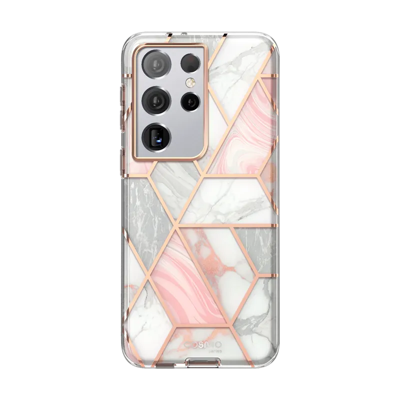 Galaxy S21 Ultra Cosmo Case(open box) - Marble Pink