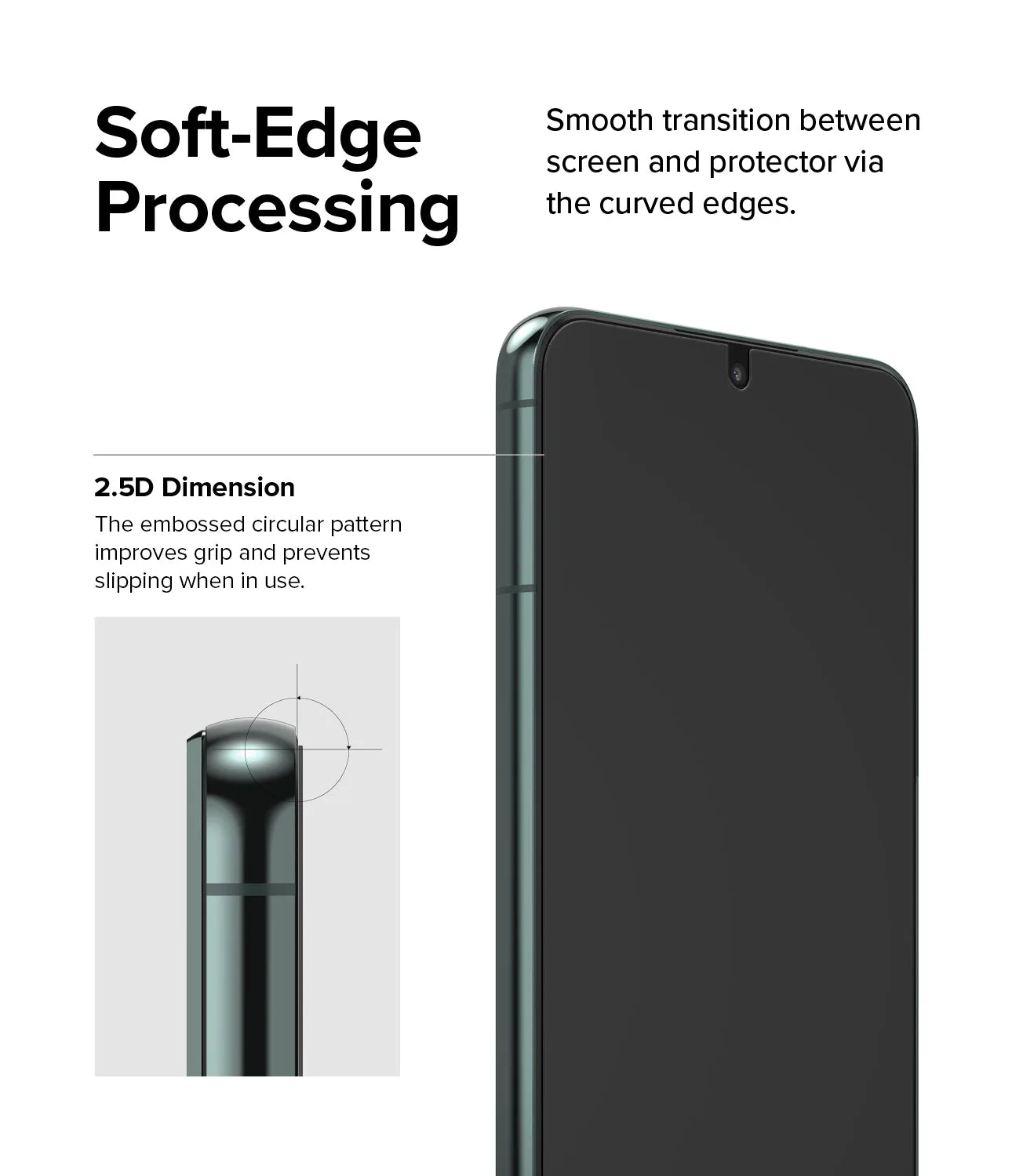 Galaxy S22 Plus Screen Protector | Invisible Defender Glass [2P]