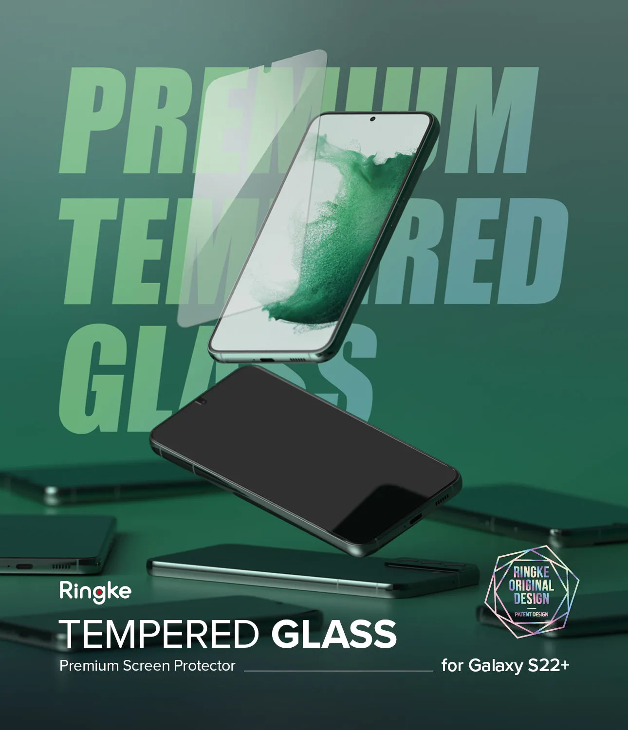 Galaxy S22 Plus Screen Protector | Invisible Defender Glass [2P]