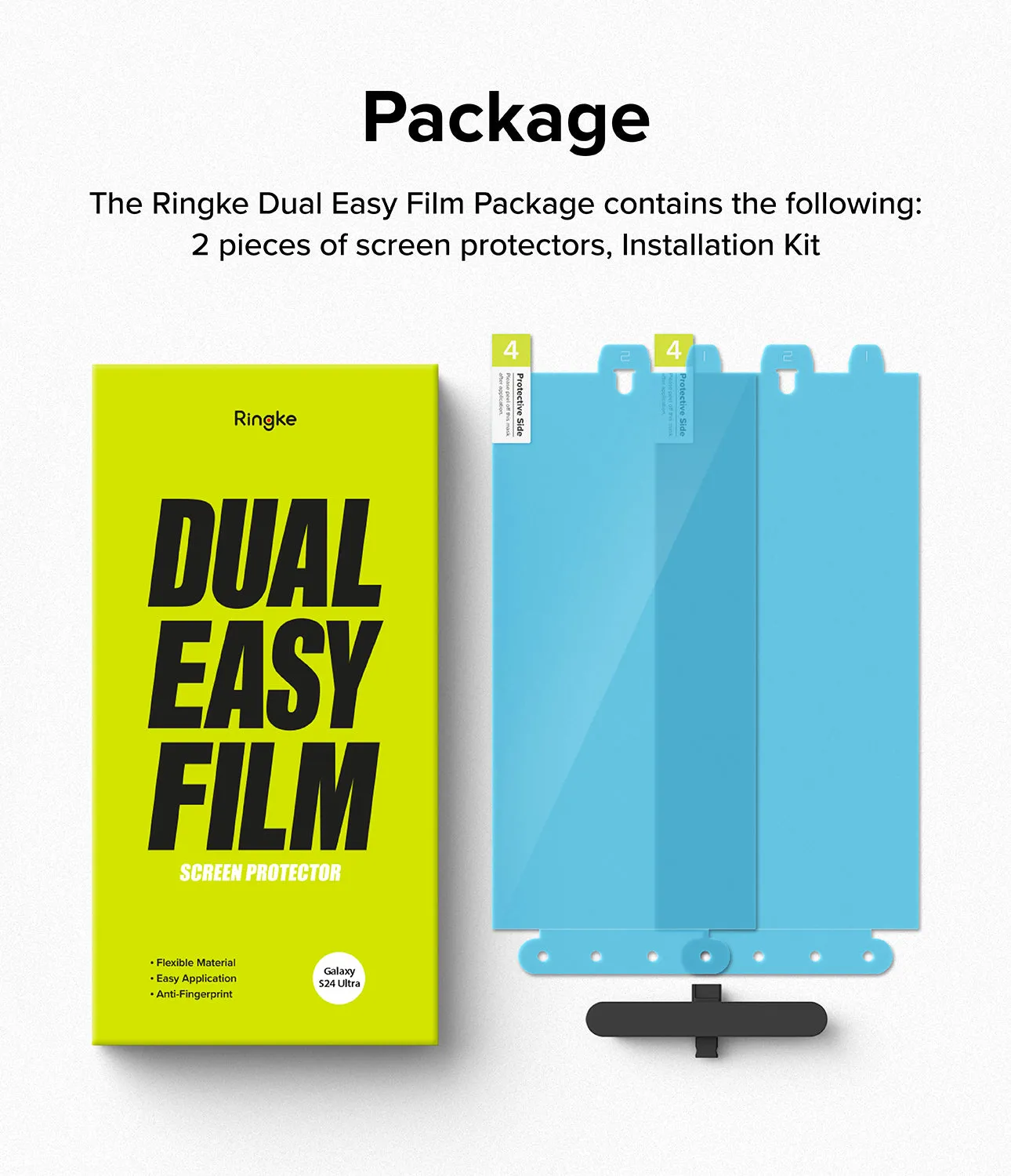 Galaxy S24 Ultra Screen Protector | Dual Easy Film [2 Pack]