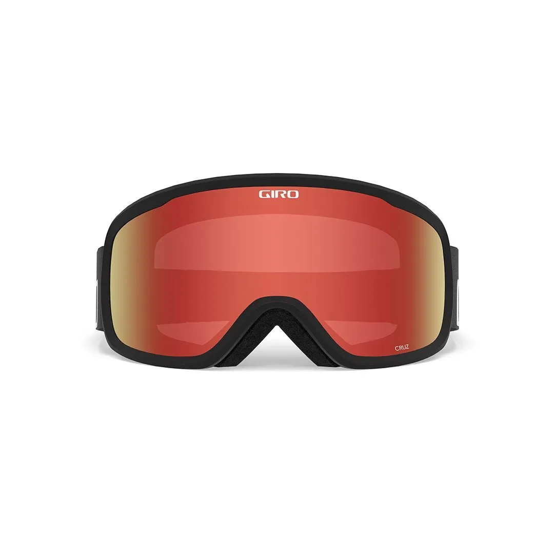 Giro Cruz Goggle - Black Wordmark with Amber Scarlet Lens