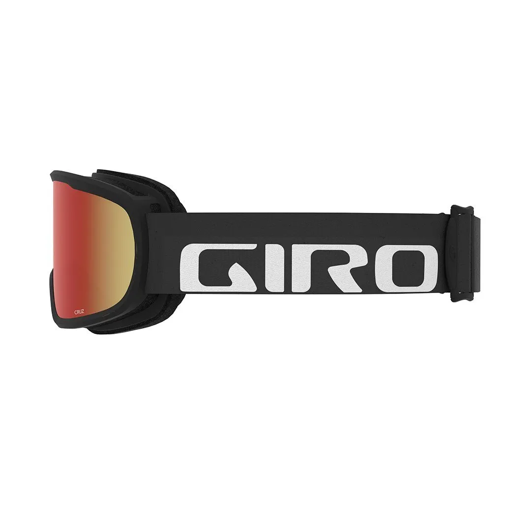 Giro Cruz Goggle - Black Wordmark with Amber Scarlet Lens