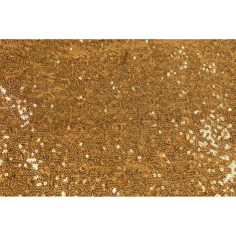 Glitz Sequin 12ft H x 112" W Drape/Backdrop panel - Gold