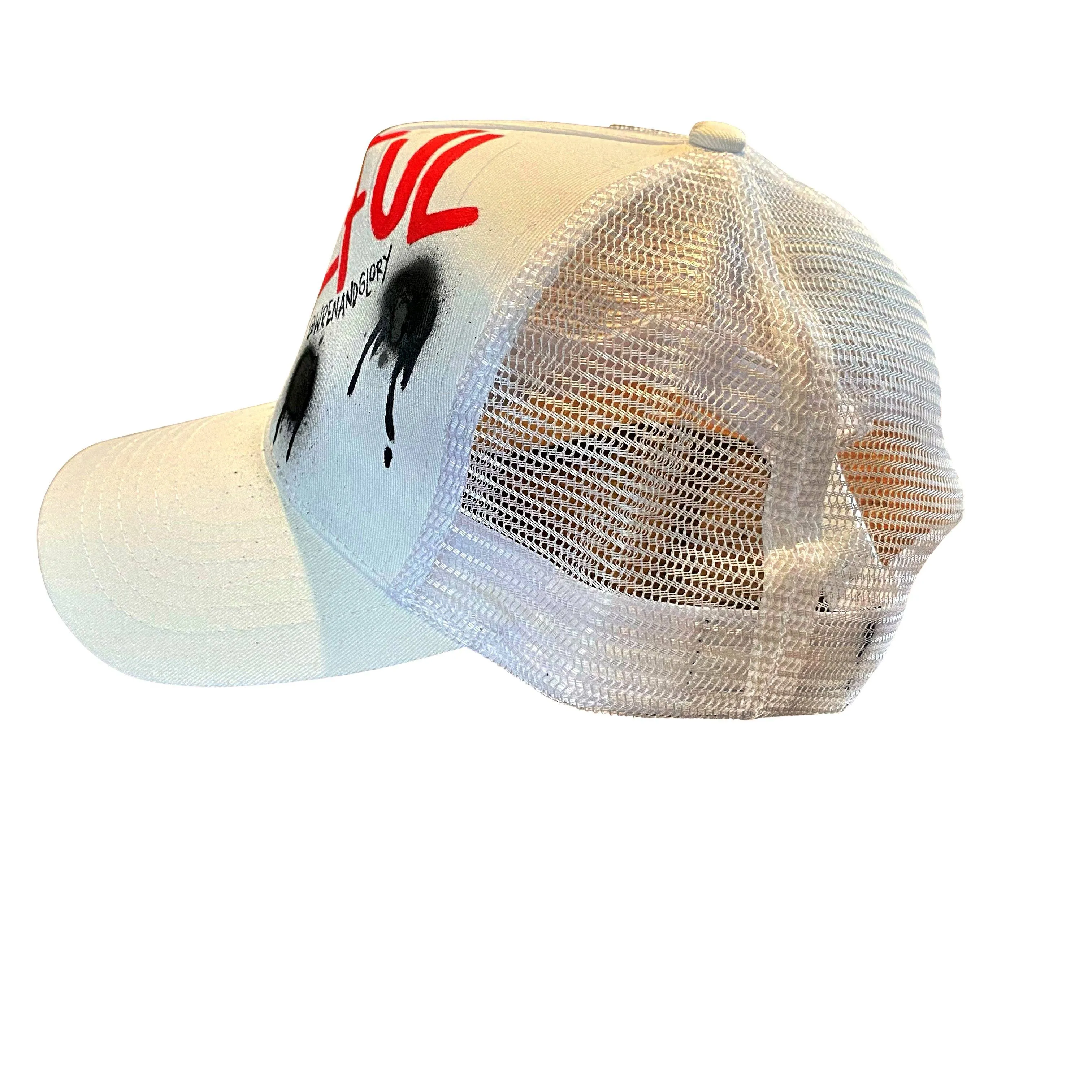 'GRATEFUL' PAINTED HAT