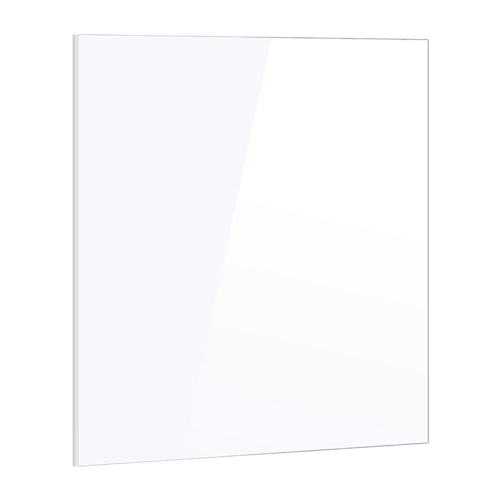 Heat Resistant White Glass Splashback 60x70cm Safety Glass