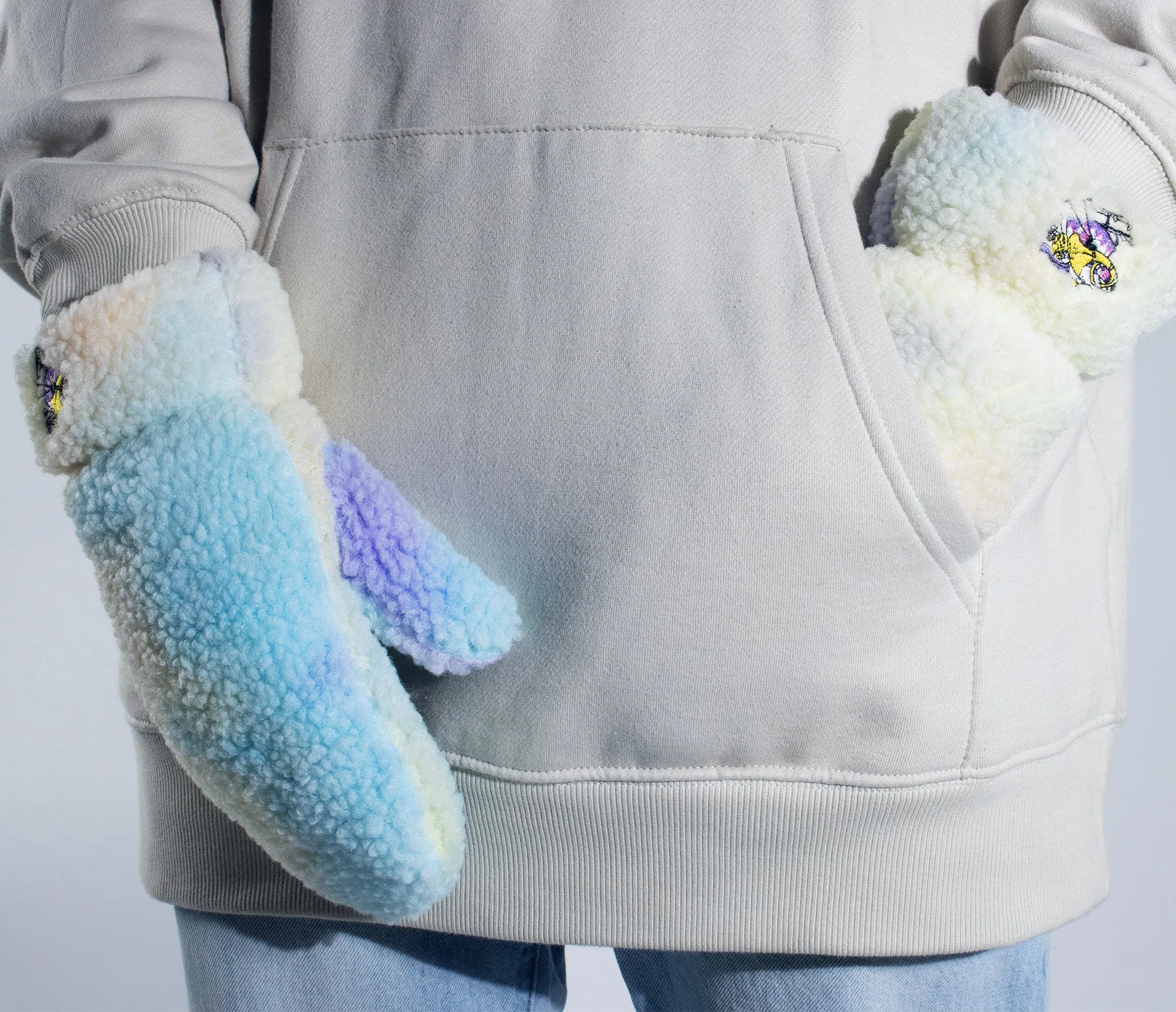 Hemulens Fluffy Mittens Adult - Tiedye