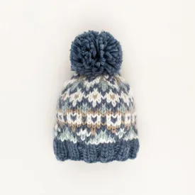Huggalugs Beanie Hat in Slate Fairisle