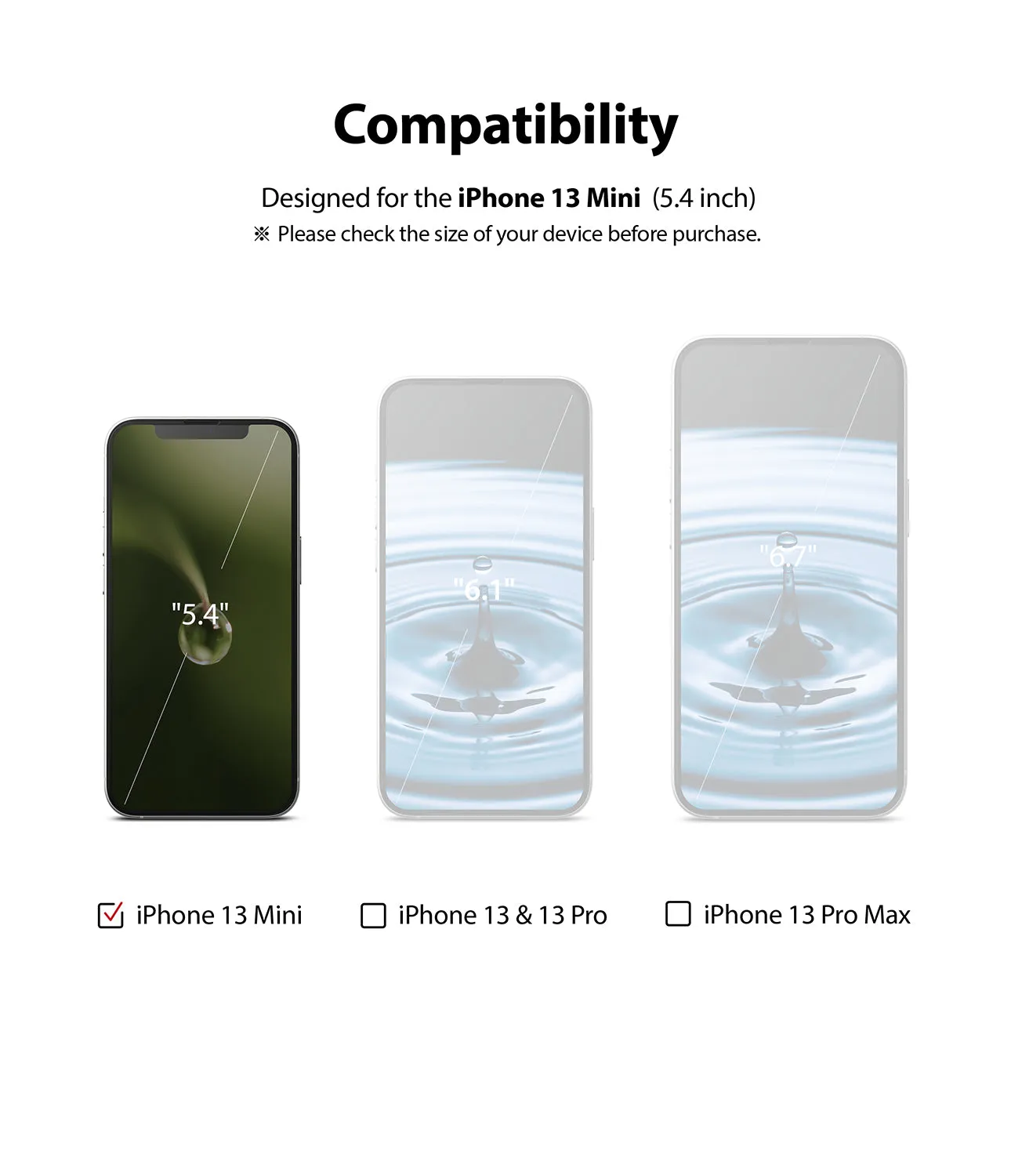 iPhone 13 Mini Screen Protector | Invisible Defender Glass