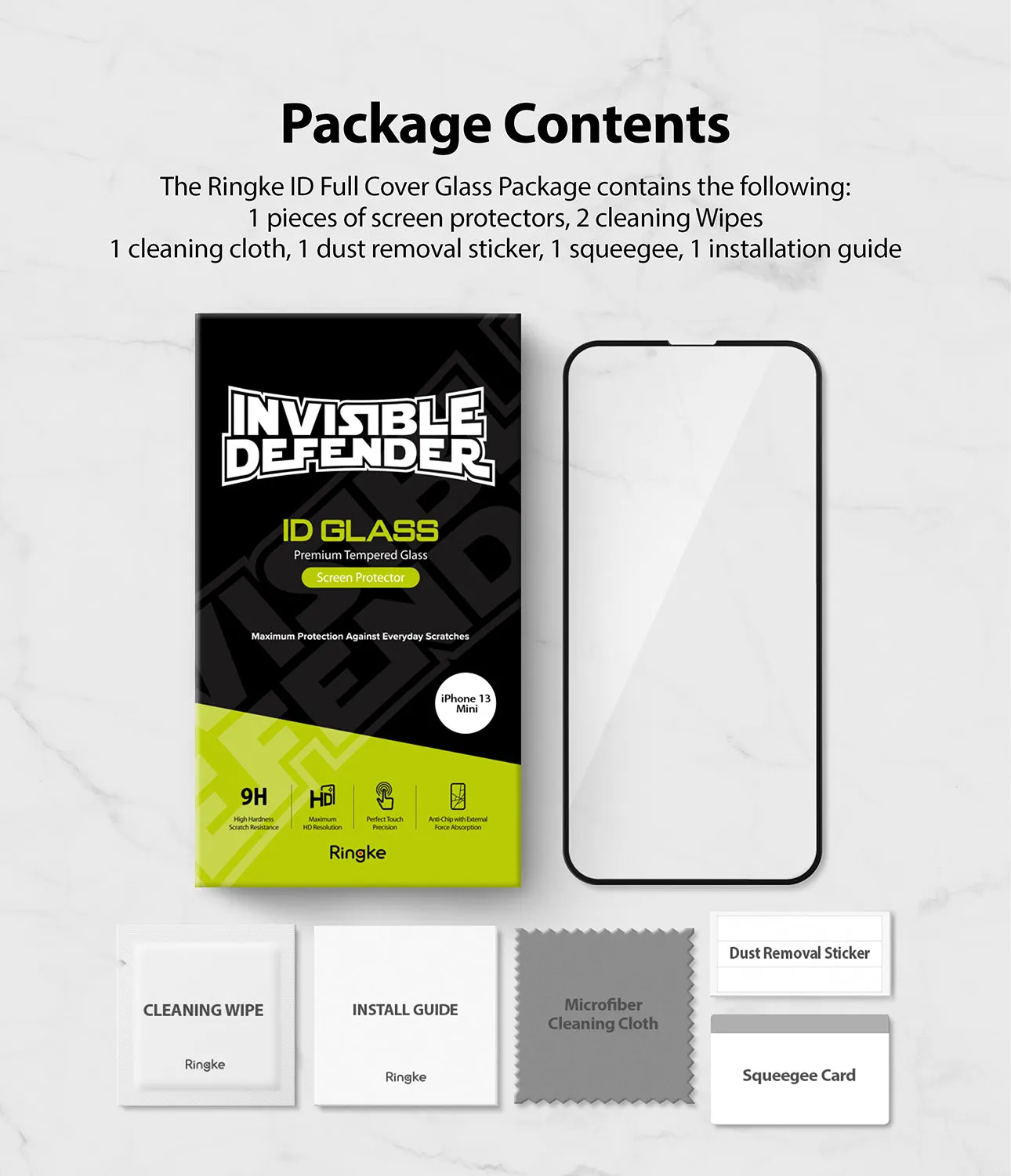 iPhone 13 Mini Screen Protector | Invisible Defender Glass