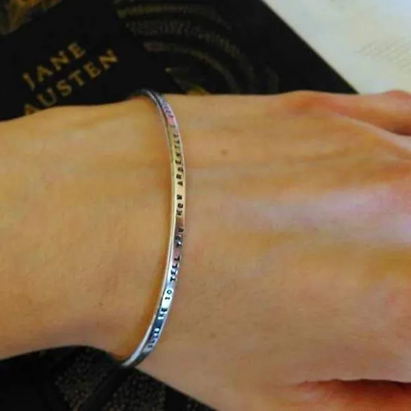 Jane Austen Emma Quote Bracelet
