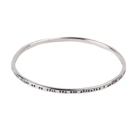 Jane Austen Pride and Prejudice Quote Bracelet