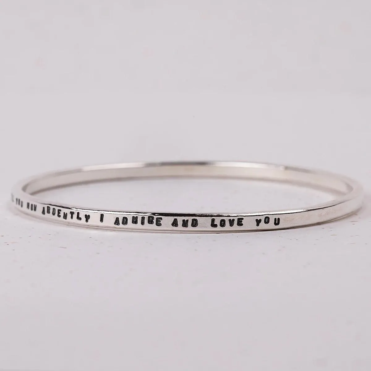 Jane Austen Pride and Prejudice Quote Bracelet
