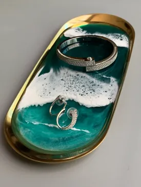 Jewelry & Ring Dish - 10" - Emerald Beach