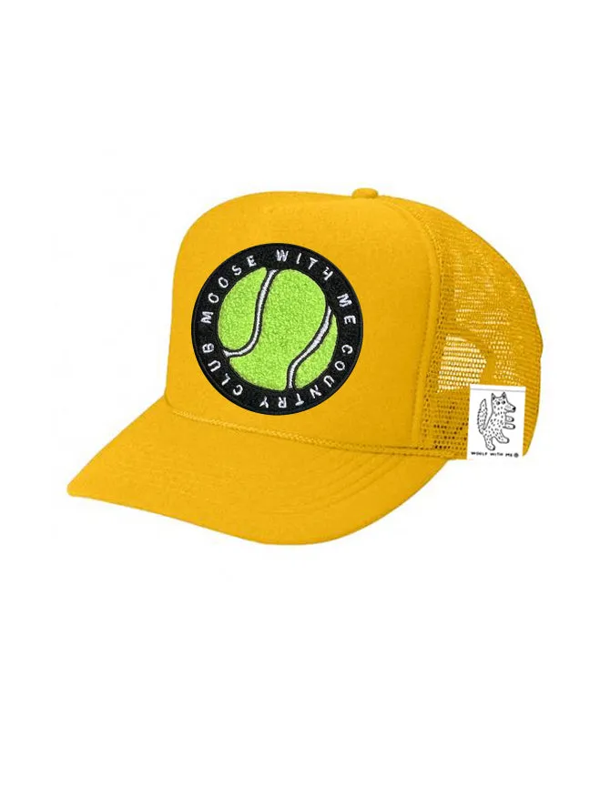 KIDS Trucker Hat with Interchangeable Velcro Patch (Gold)