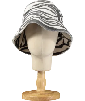Lack Of Color Black / White Wave Zebra Bucket Hat 56cm UK S/M