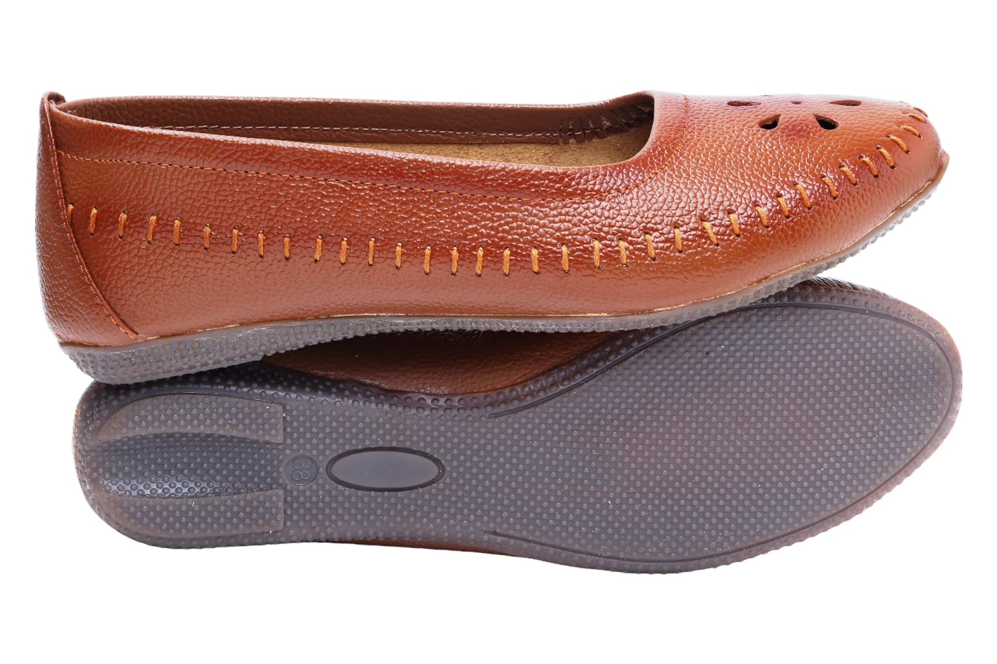 LADIES FLAT LEATHER BELLY 999506