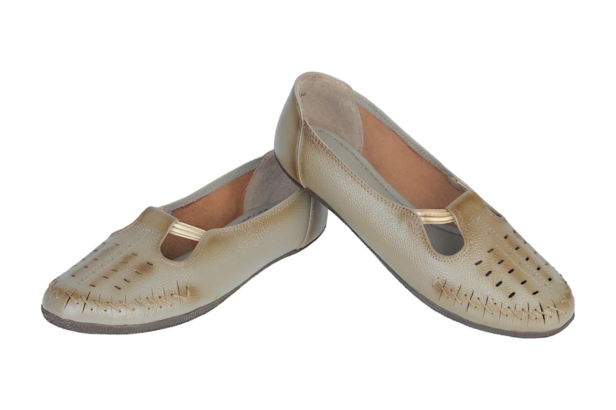 LADIES FLAT LEATHER BELLY 999530