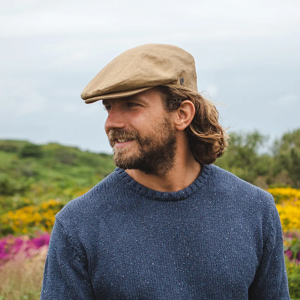 Linen Flat Cap - Camel - Wholesale Pack