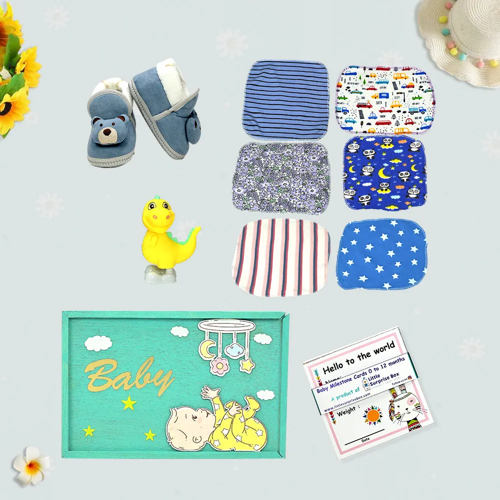 Little Surprise Box - Green Twinkle Star Newborn Hamper Gift Set