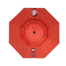 Little Surprise Box Red Riding Hood Theme, Unique Spanish Patio Style Kids Umbrella, 5-12Years,Red