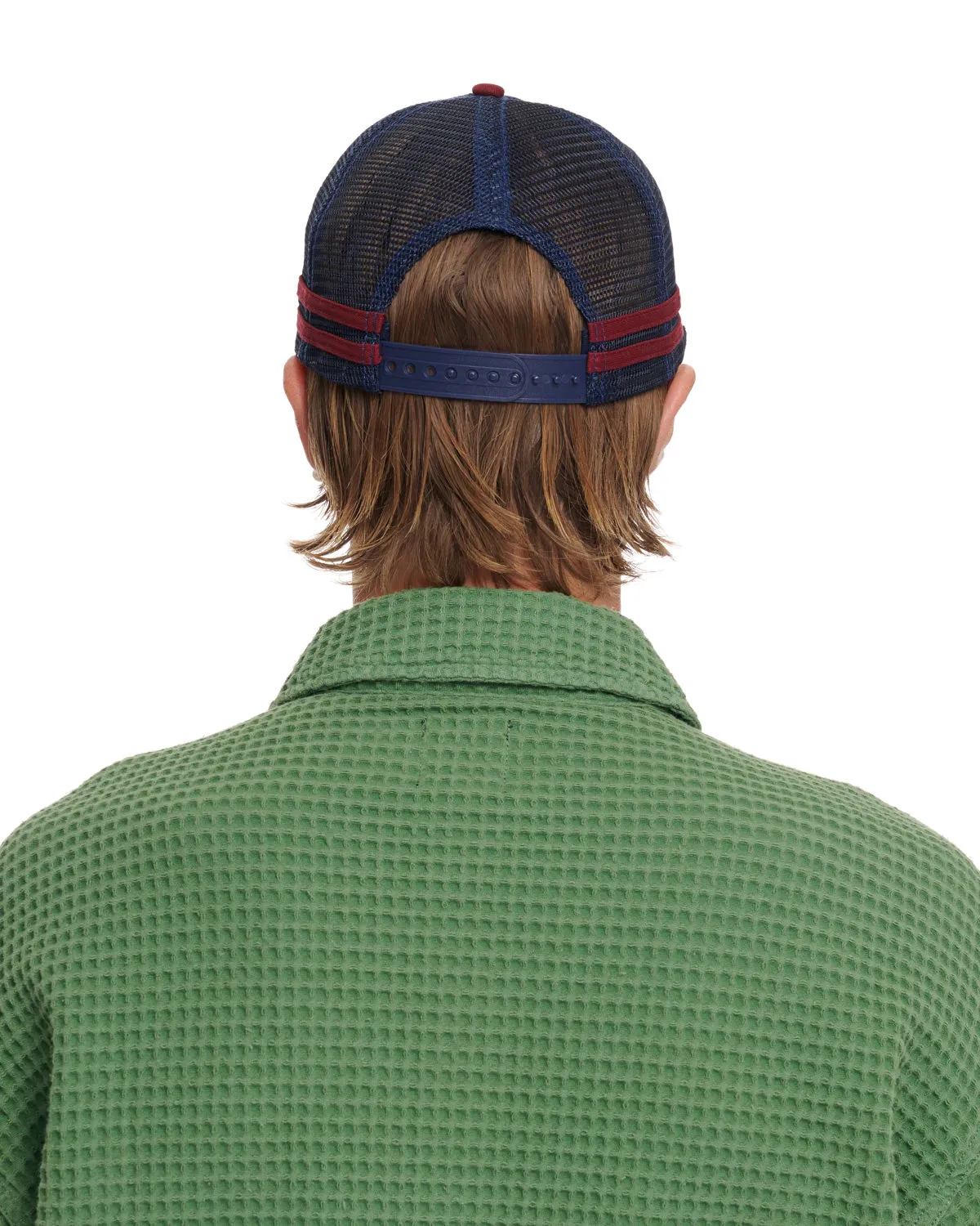 Logohead 5 Panel Trucker Cap - Navy