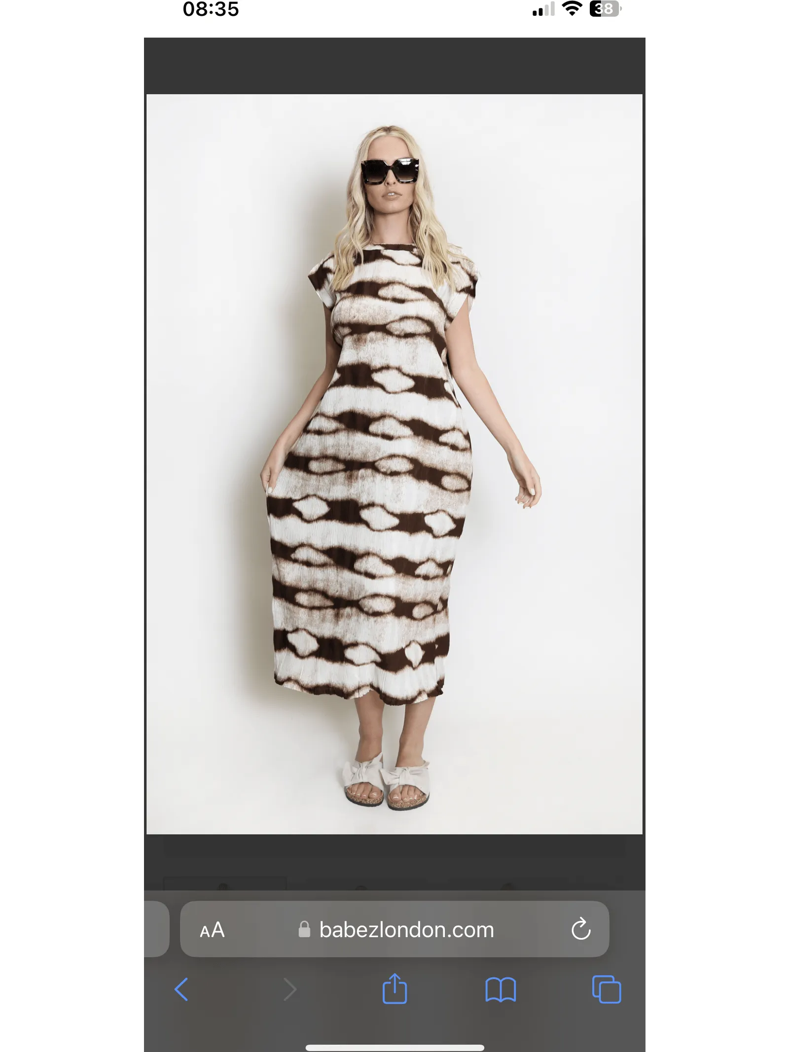 Lottie textured midi dress