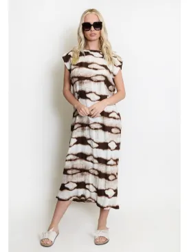 Lottie textured midi dress
