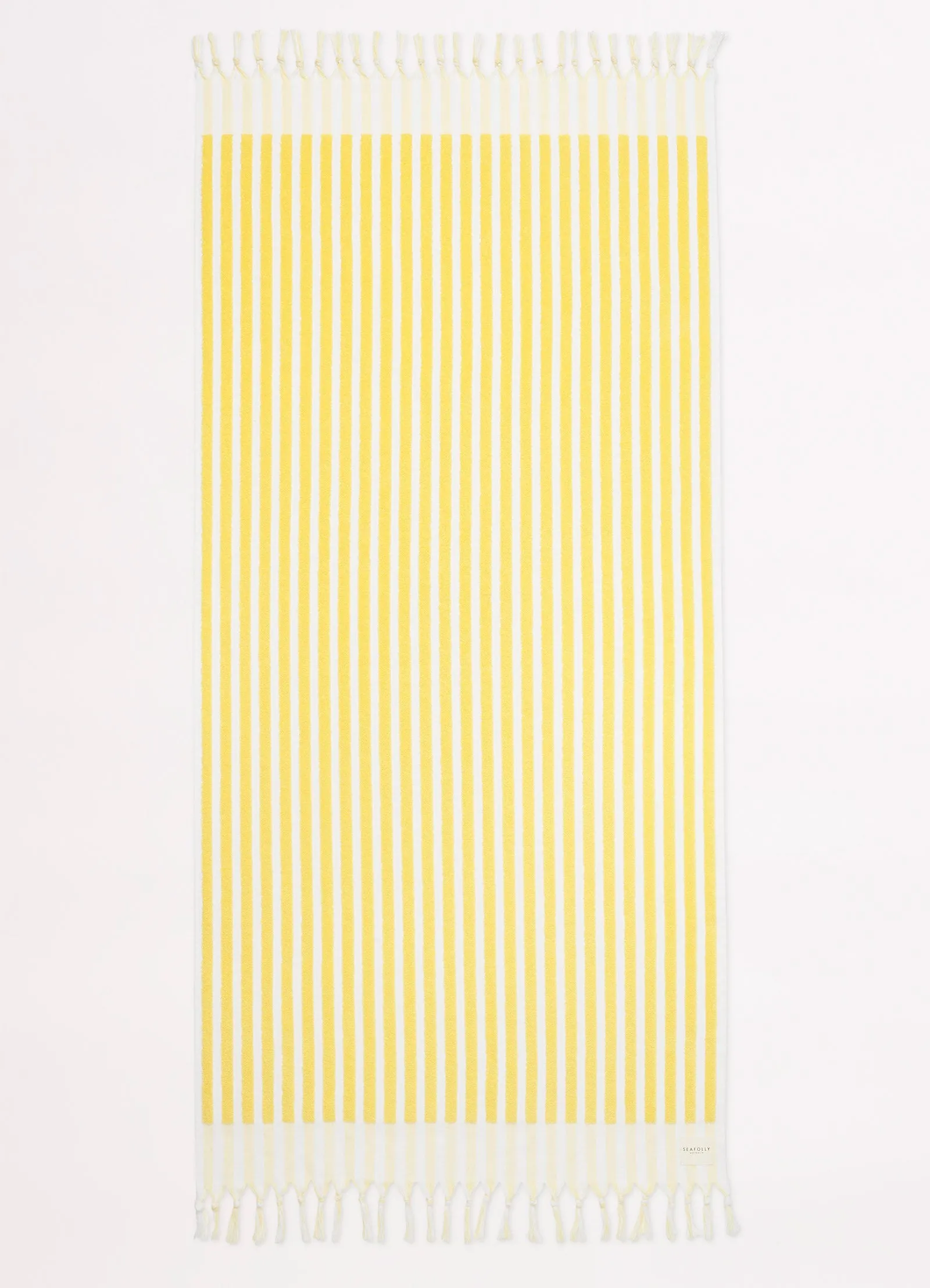 Marina Stripe Towel - Lemon