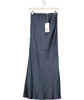 Marle Blue Isabella Silk Maxi Skirt UK 6