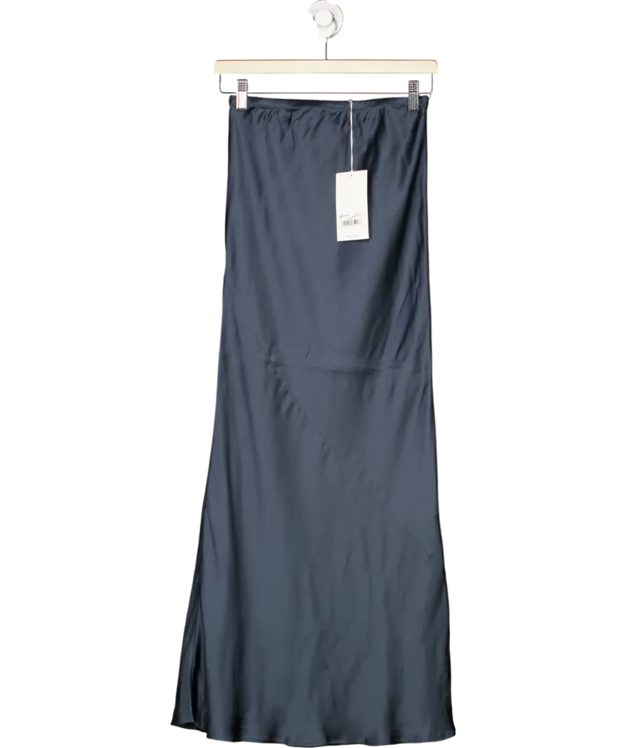 Marle Blue Isabella Silk Maxi Skirt UK 6