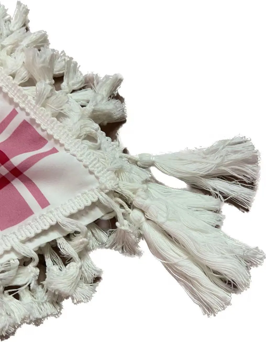 MH052 Four-Sided Fringed  Keffiyeh Square Hijab