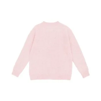 MILLEDEUX~ Cashmere crew neck pointelle sweater(sizes 4-8y)