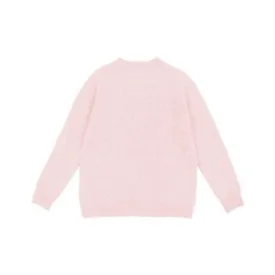 MILLEDEUX~ Cashmere crew neck pointelle sweater(sizes 4-8y)