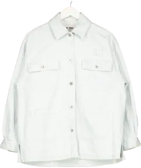 MIU MIU Blue Light Wash Denim Shirt UK XS